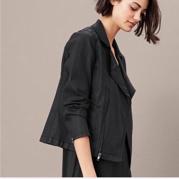 Eileen Fisher Organic Cotton Moto Jacket - Picture 3 of 6
